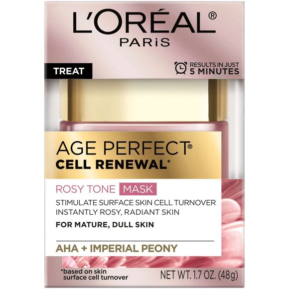 L'Oreal Paris Age Perfect Cell Renewal Rosy Tone Mask, 1.7 oz - Picture 1 of 2